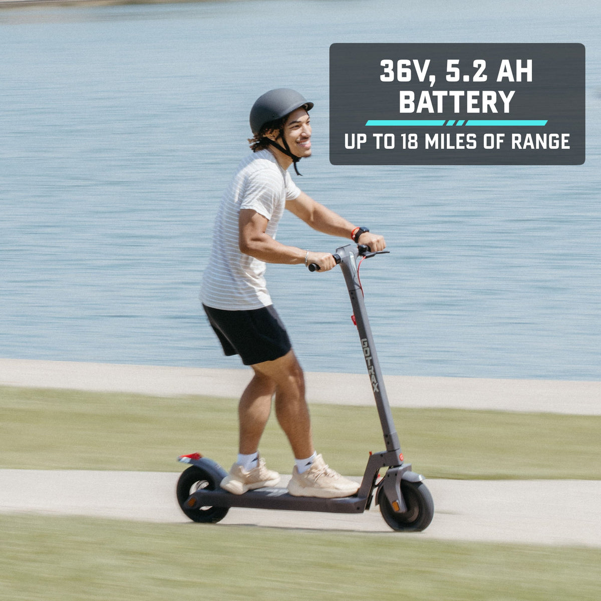 GOTRAX XRE Pro electric scooter lifestyle riding photo