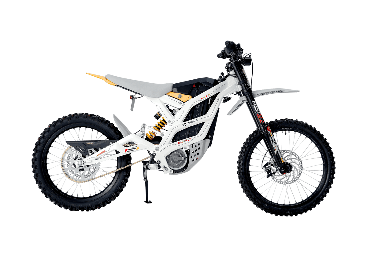79BIKE Falcon GT electric dirt bike in White