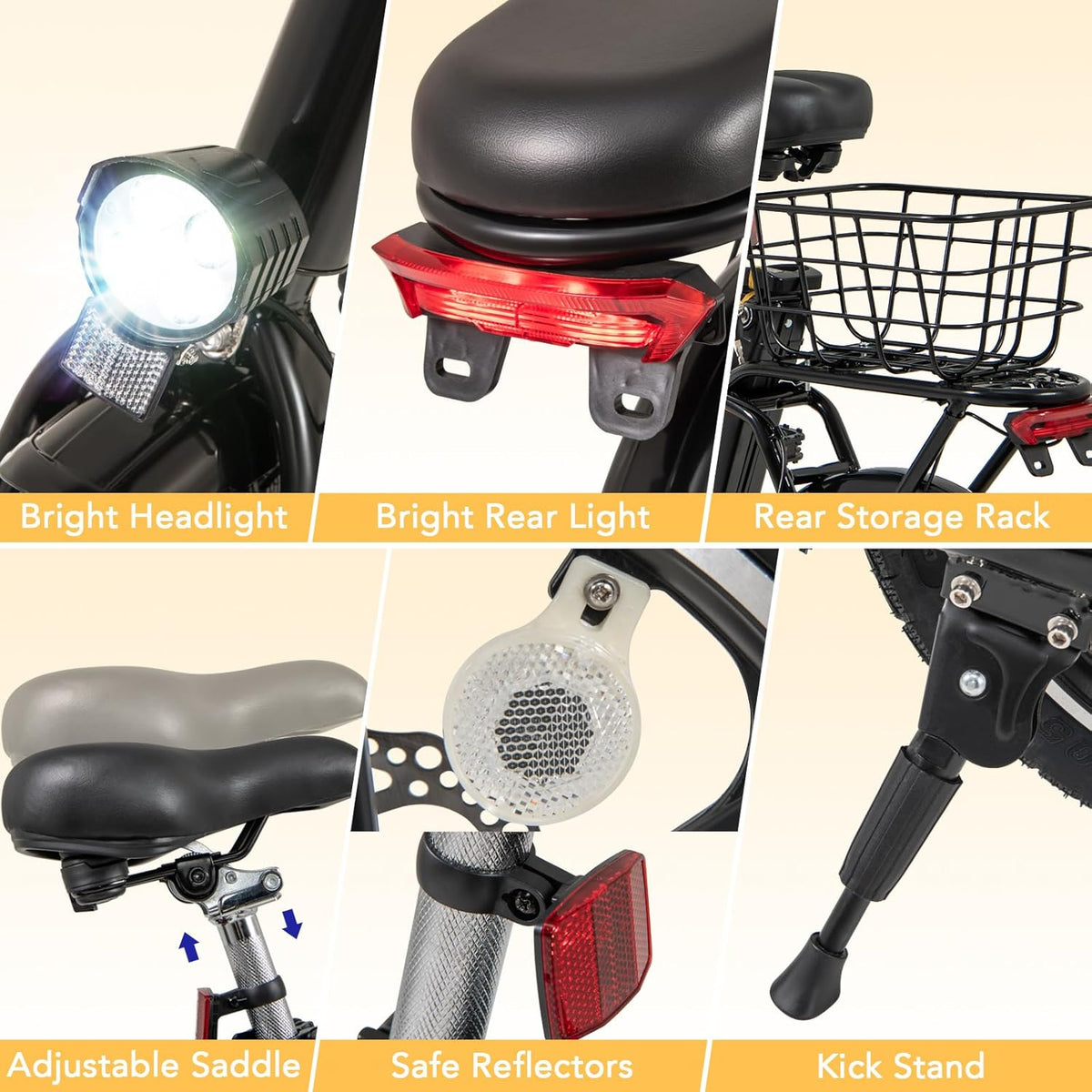GYMAX Folding Electric Bike Canada studio angle