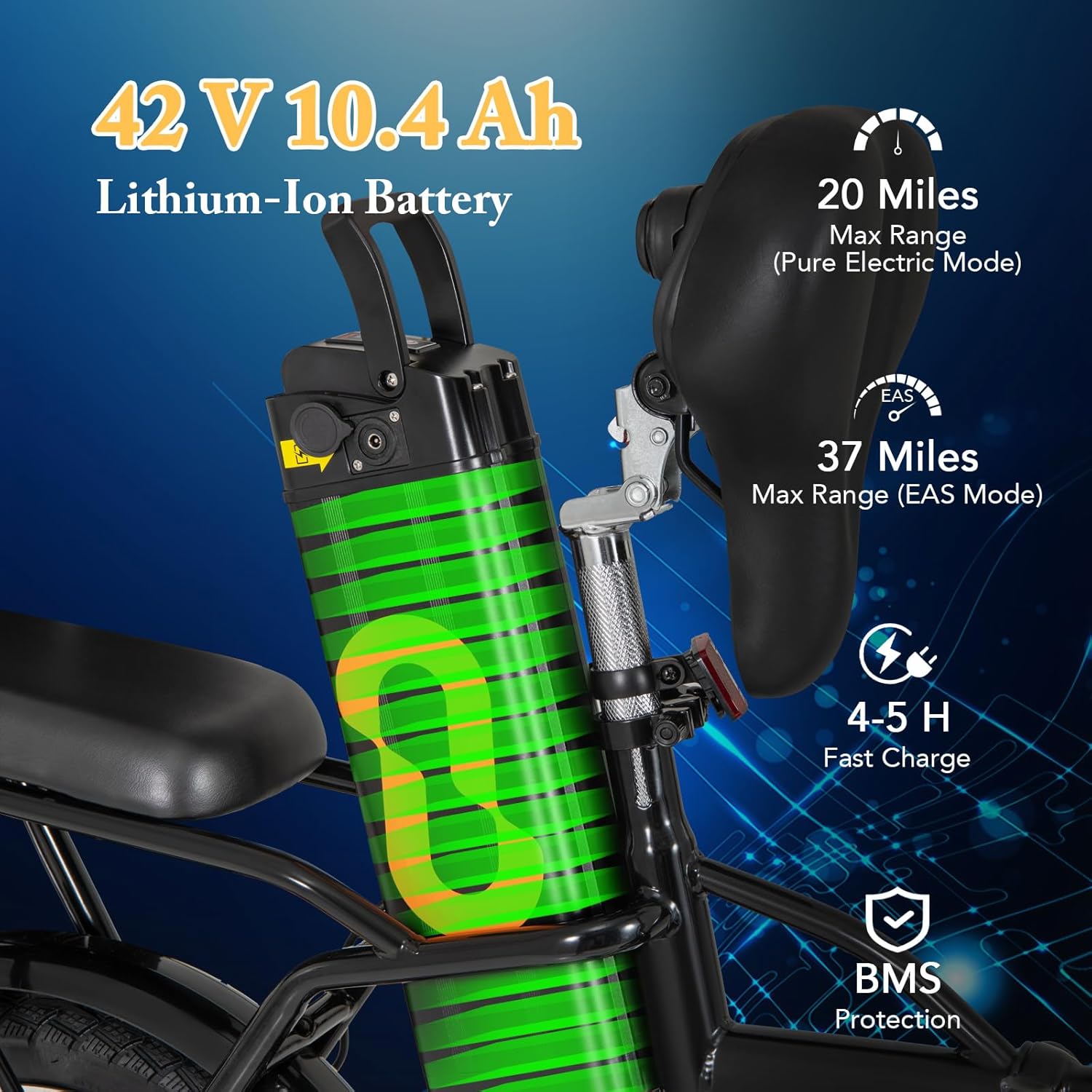 GYMAX Folding Electric Bike Canada hinge detail