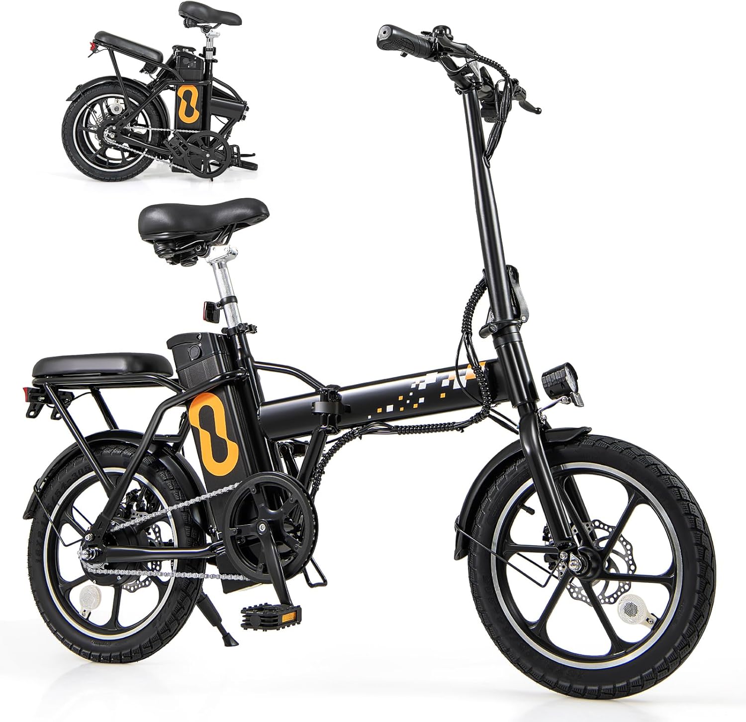 GYMAX Folding Electric Bike Canada main view