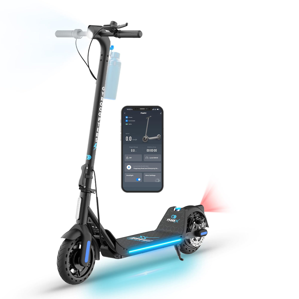 Gyrocopters Flash 6.0 Electric Scooter Canada – 30 km Range image 1