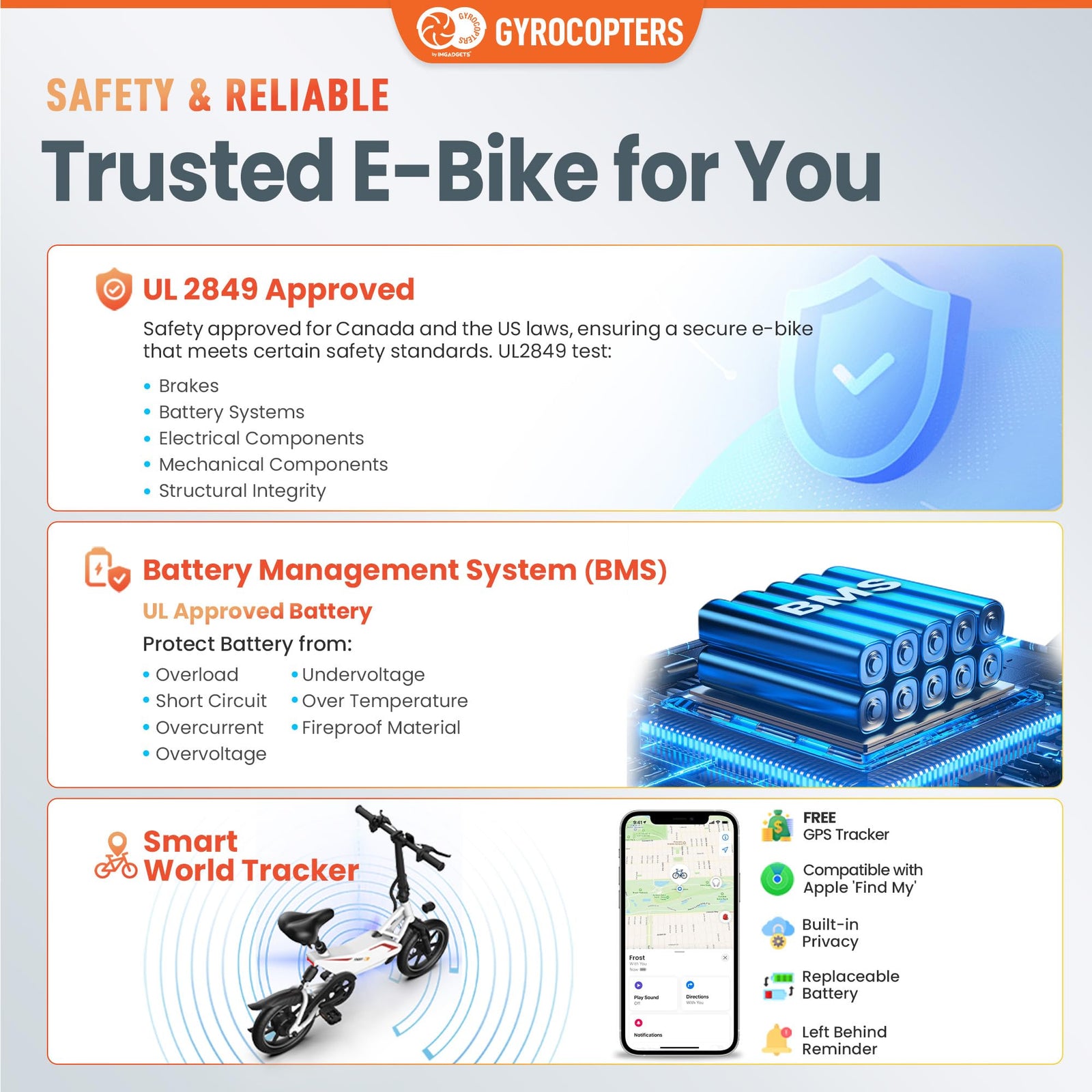 Gyrocopters Frost folding e-bike final angle