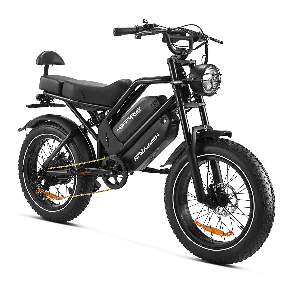 HappyRun G70 cargo e-bike front angle