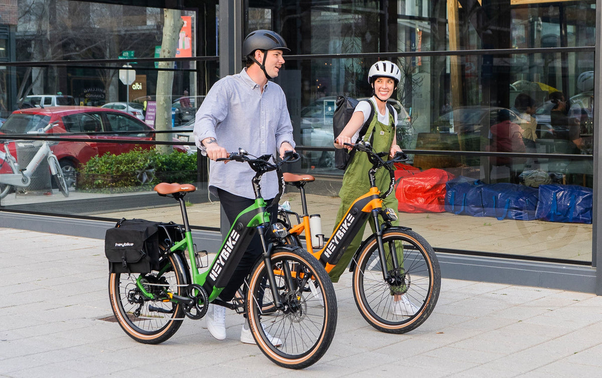 Heybike Cityrun electric bike Canada front angle