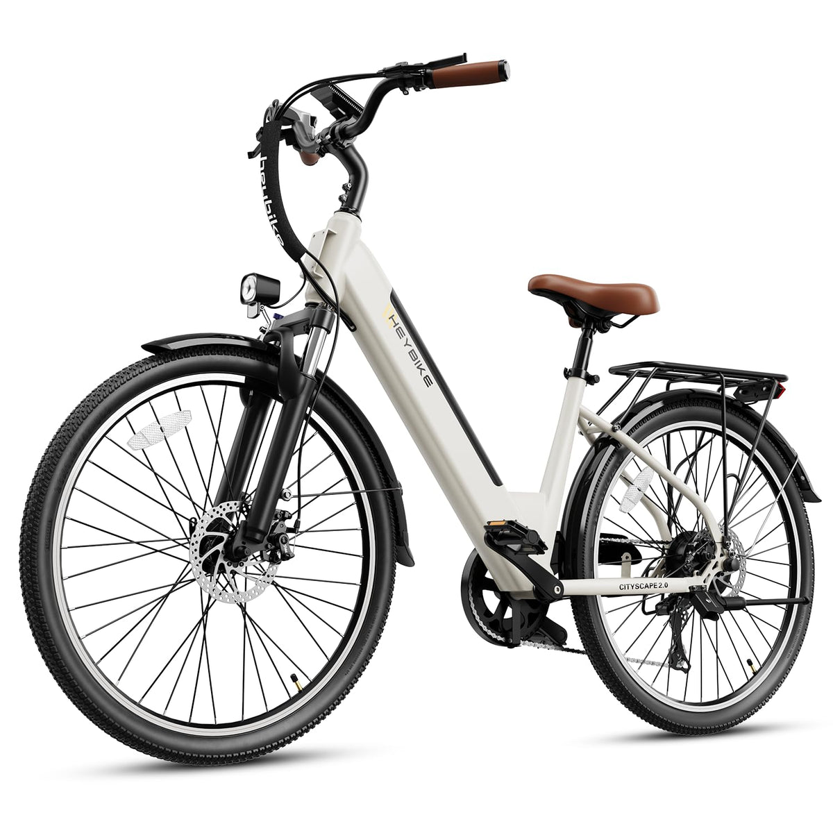 Heybike Cityscape 2.0 Electric Bike Canada – 500W Commuter front angle