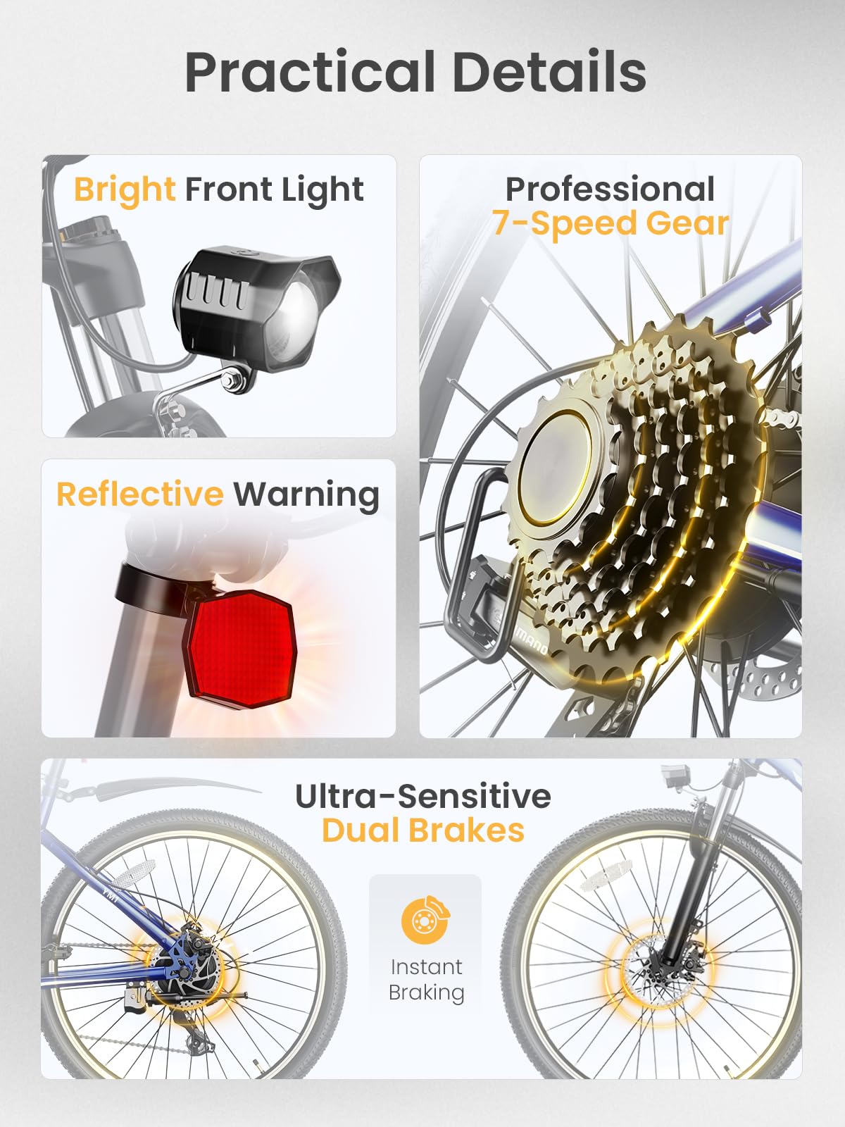 Heybike Race Max 750W  – Long Range Electric Bike Canada final detail view