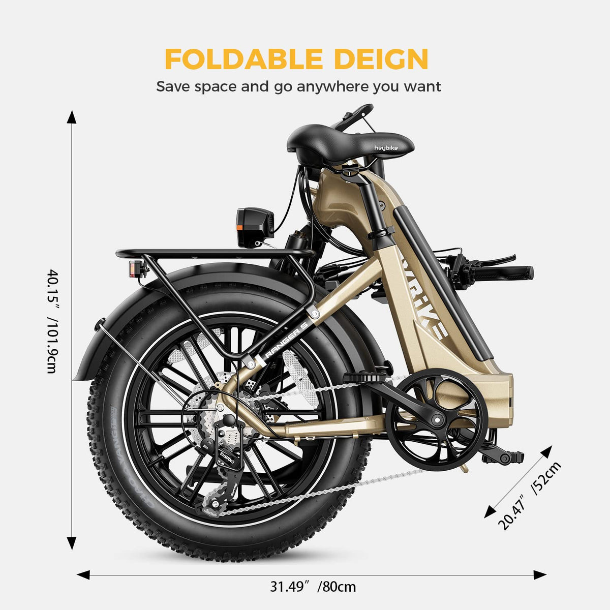 Heybike Ranger S Folding Fat-Tire E-Bike Canada additional view 30
