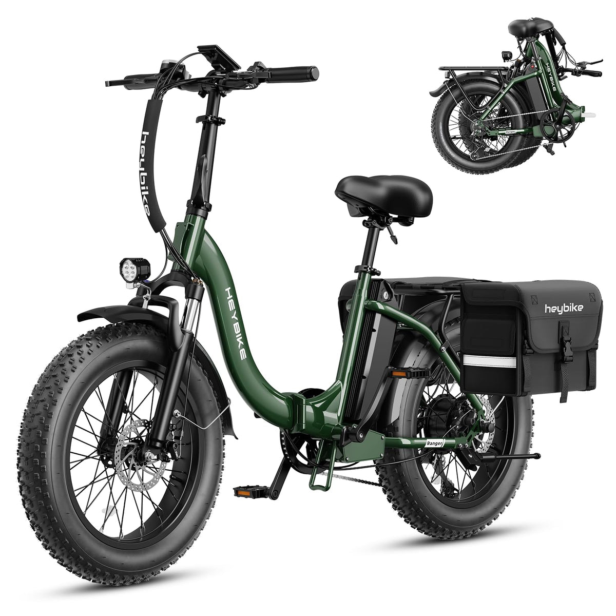 Heybike Ranger 2.0 Folding Fat Tire E-Bike Canada riding view