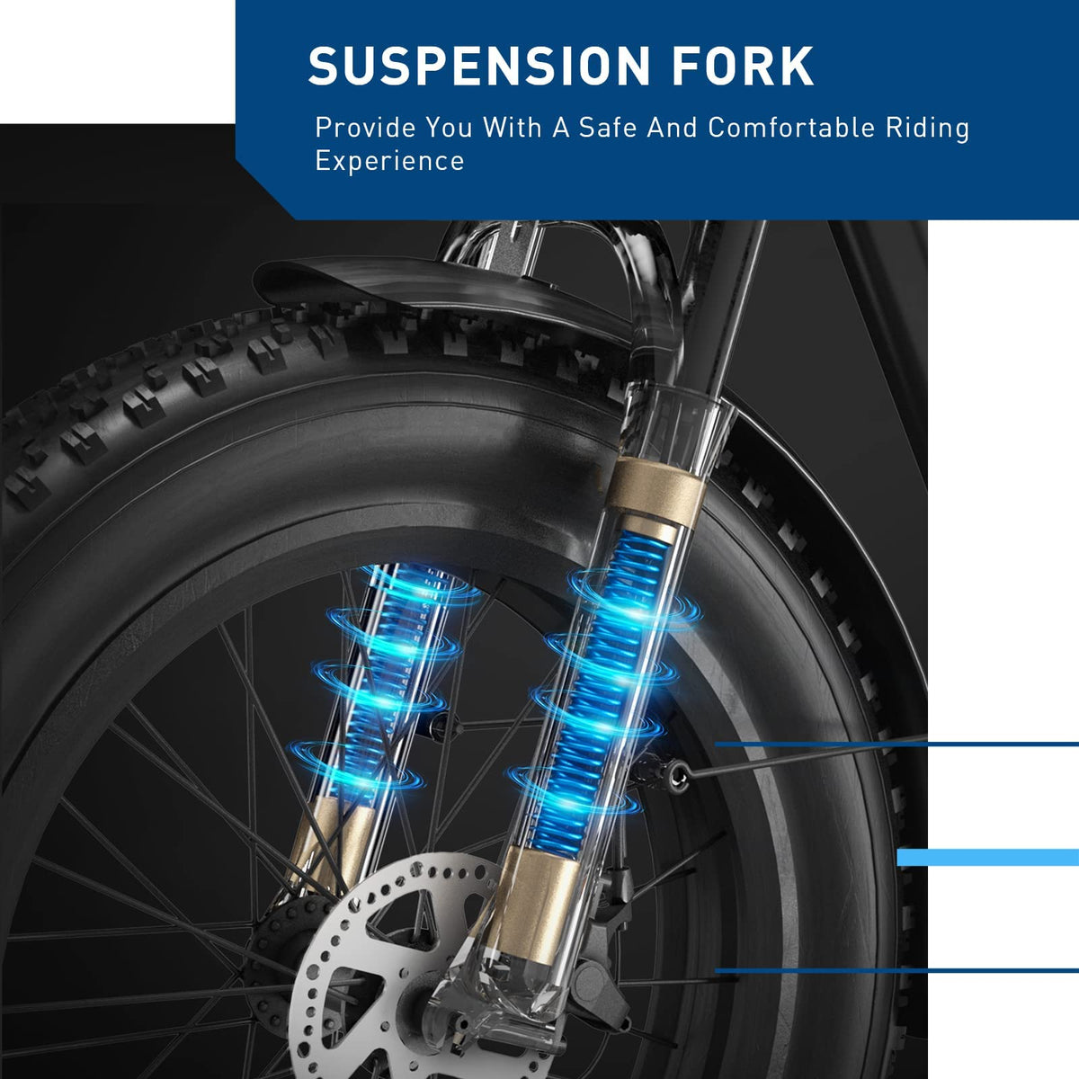 EX6 rear rack — integrated carrier rated for a pannier or trunk bag on a grocery or commute run