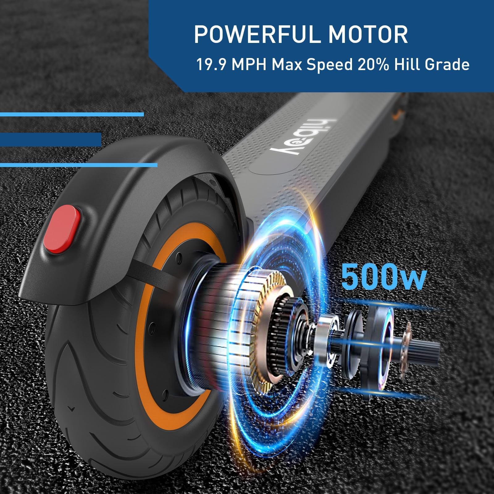 Hiboy S2 Max electric scooter shown in a main view