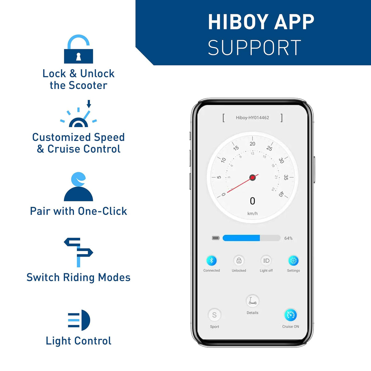 Hiboy S2 Pro front tire close-up