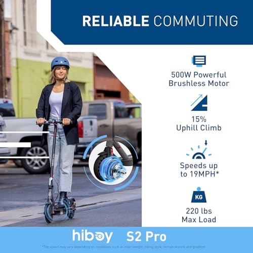 Hiboy S2 Pro deck and wheel detail