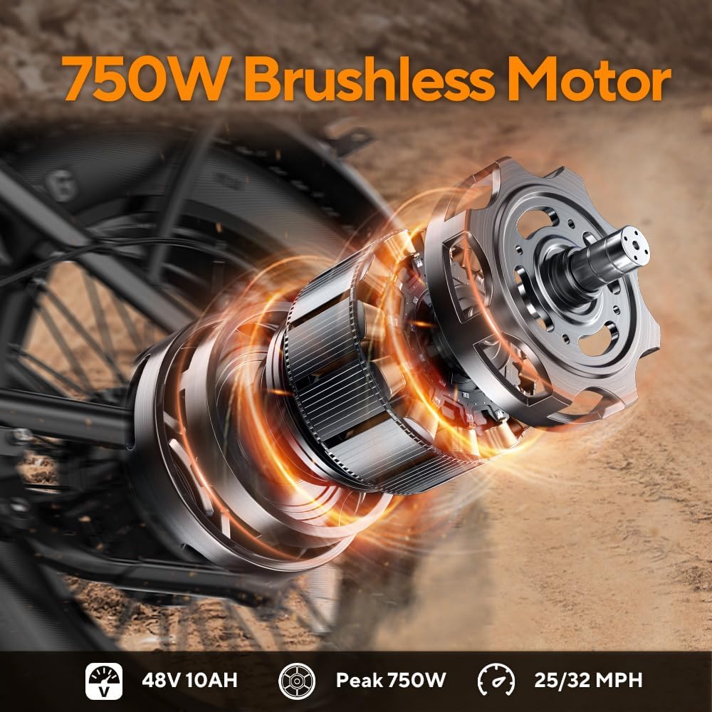 Hikeep 16-inch wheel close-up — compact diameter rolls quickly in stop-and-go city traffic where wheel size matters less than agility