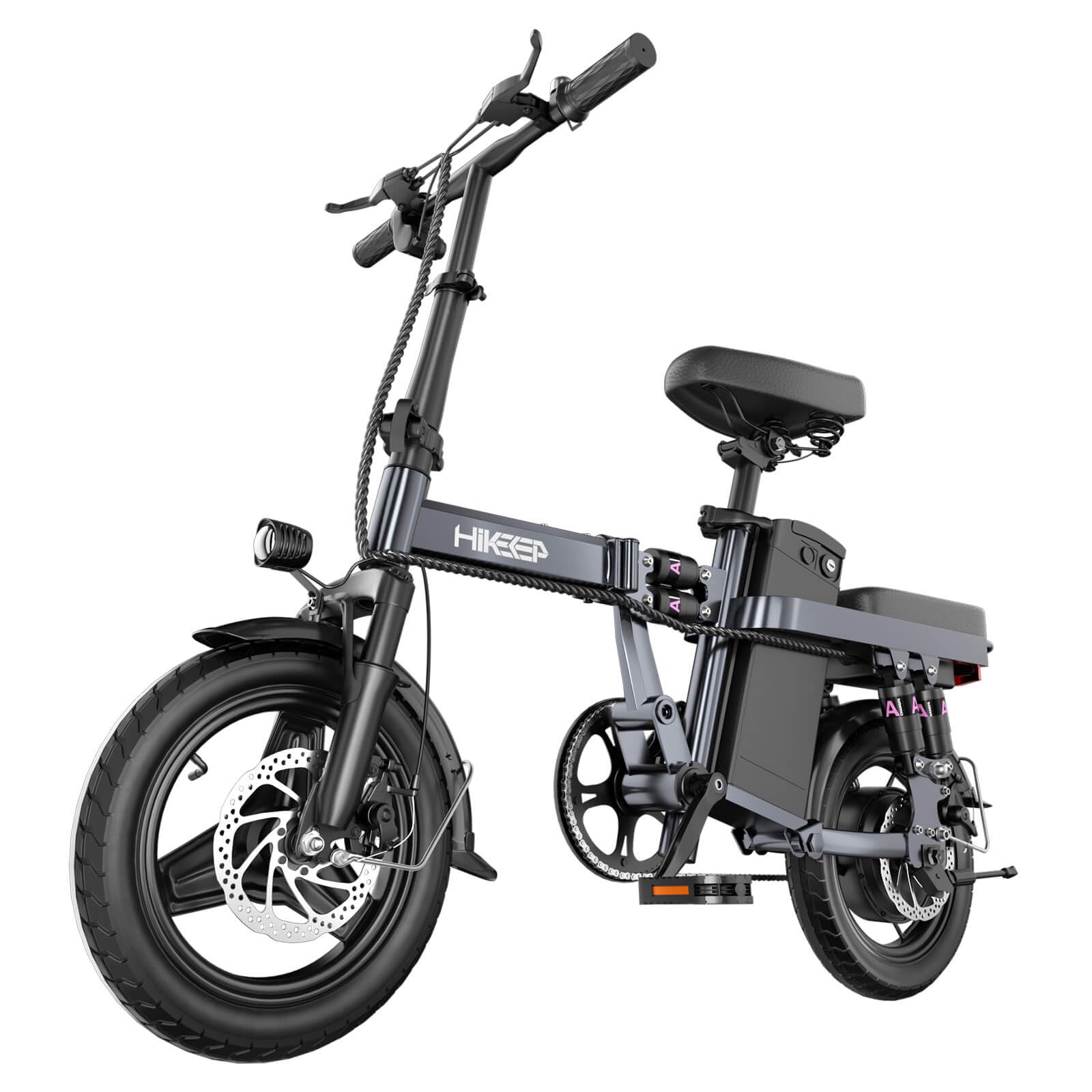 HiKeep D1 folding e-bike front angle