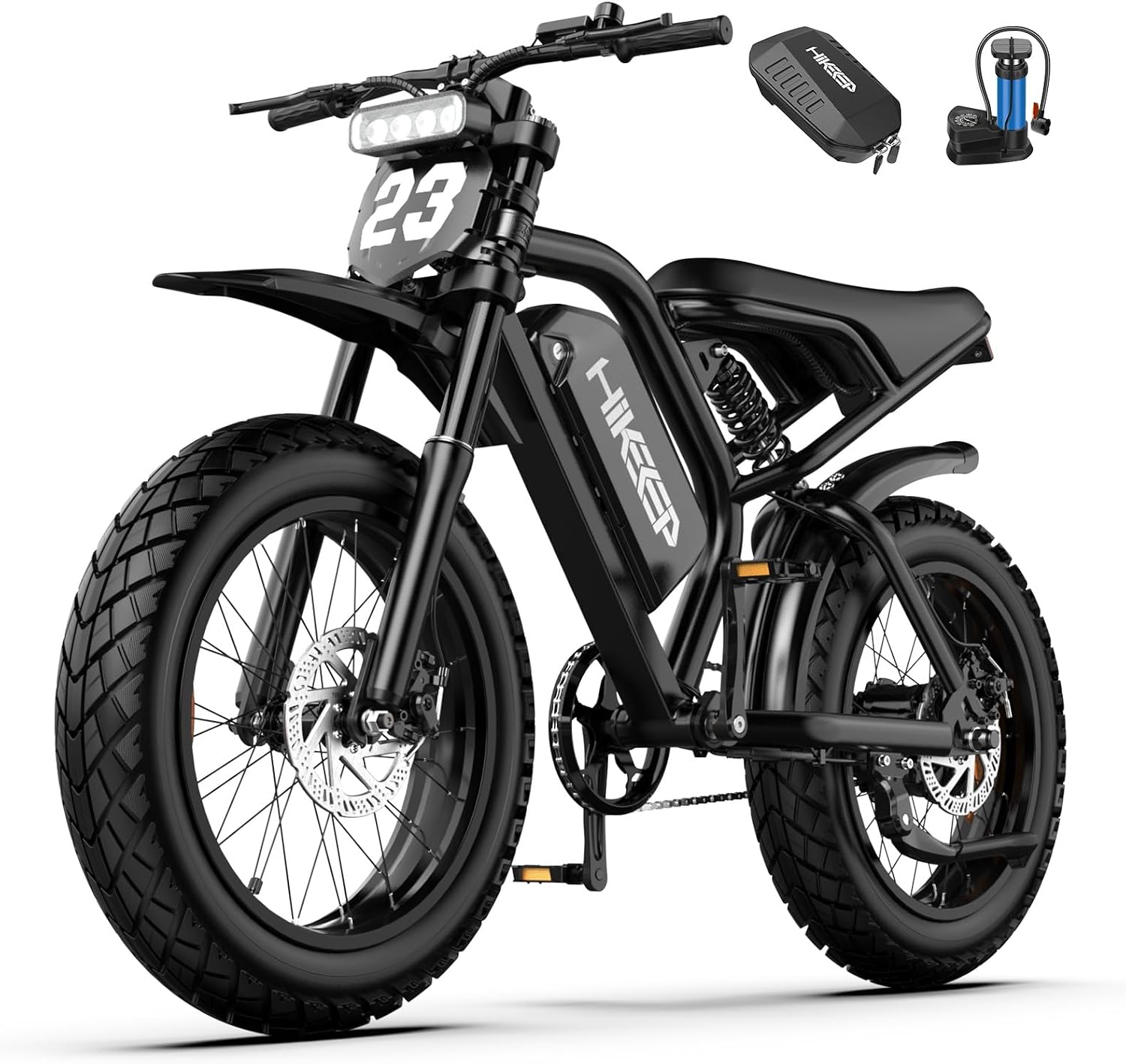 HiKeep K6-U fat tire electric bike Canada black side view