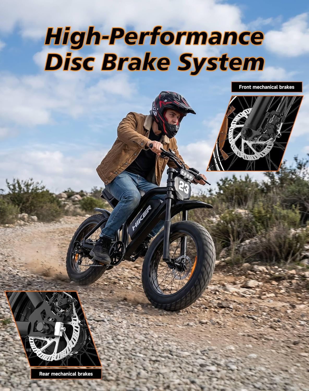 HiKeep K6-U electric bike Canada rear shock detail