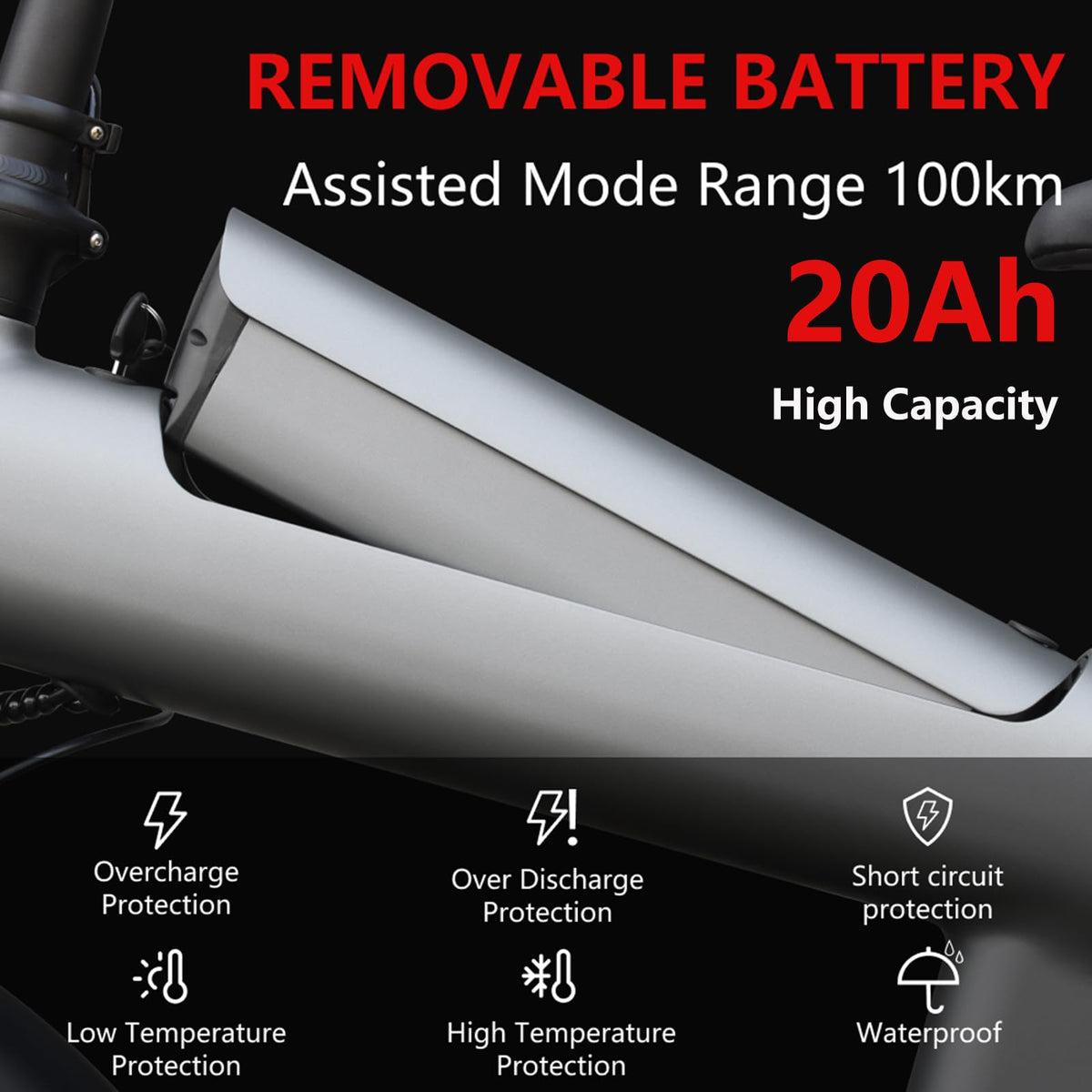 HX 2000W battery area