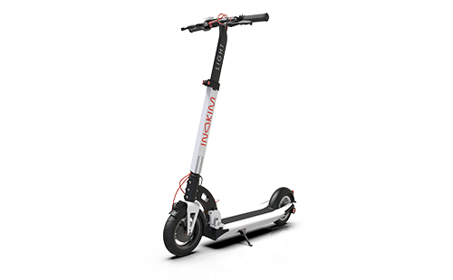 INOKIM Light 2 Super electric scooter Canada white side view