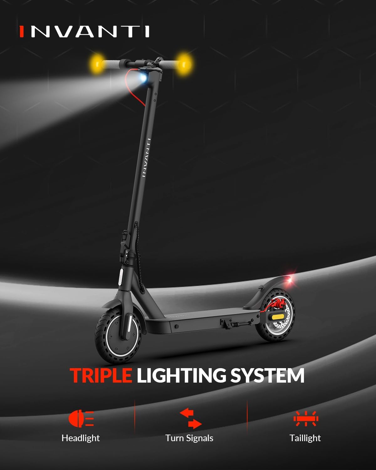 E30 rear brake light — activates with the brake lever to warn following traffic during hard stops