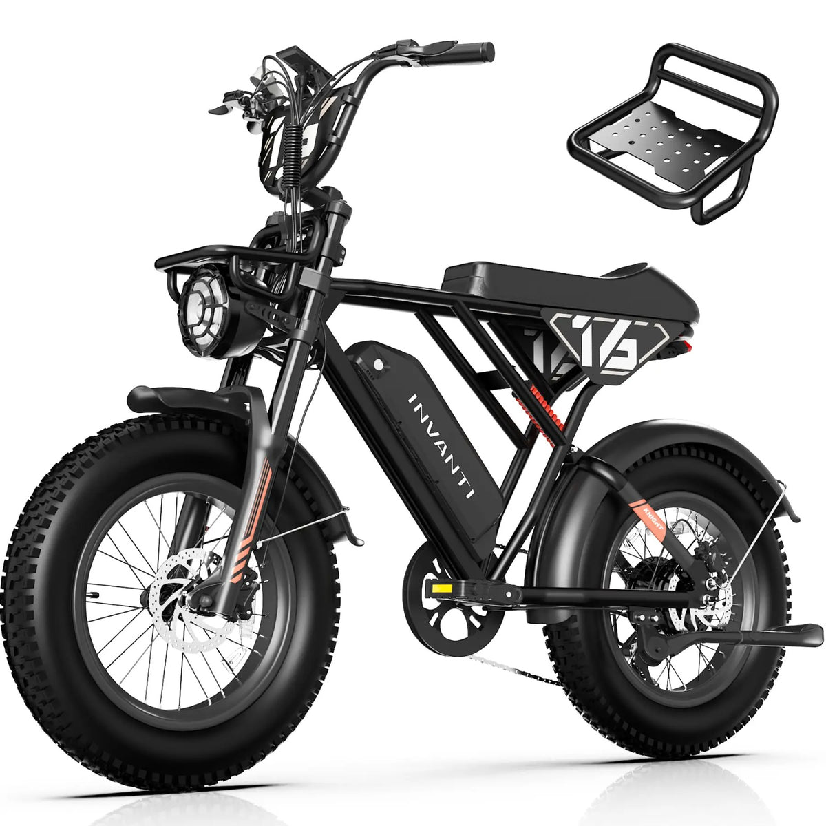 INVANTI EB16 Retro Electric Bike with current Canadian dealer branding
