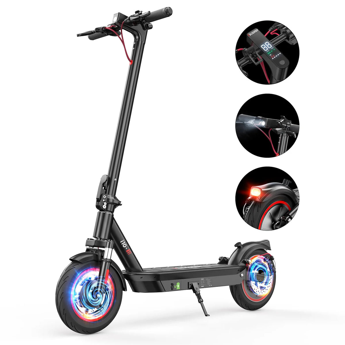 iScooter i10 commuter scooter display detail