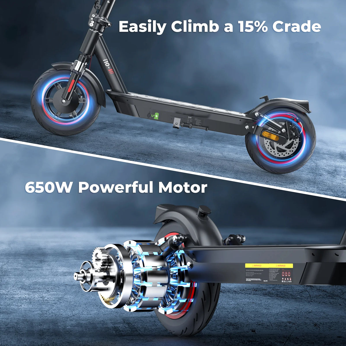 iScooter i10 commuter scooter feature graphic