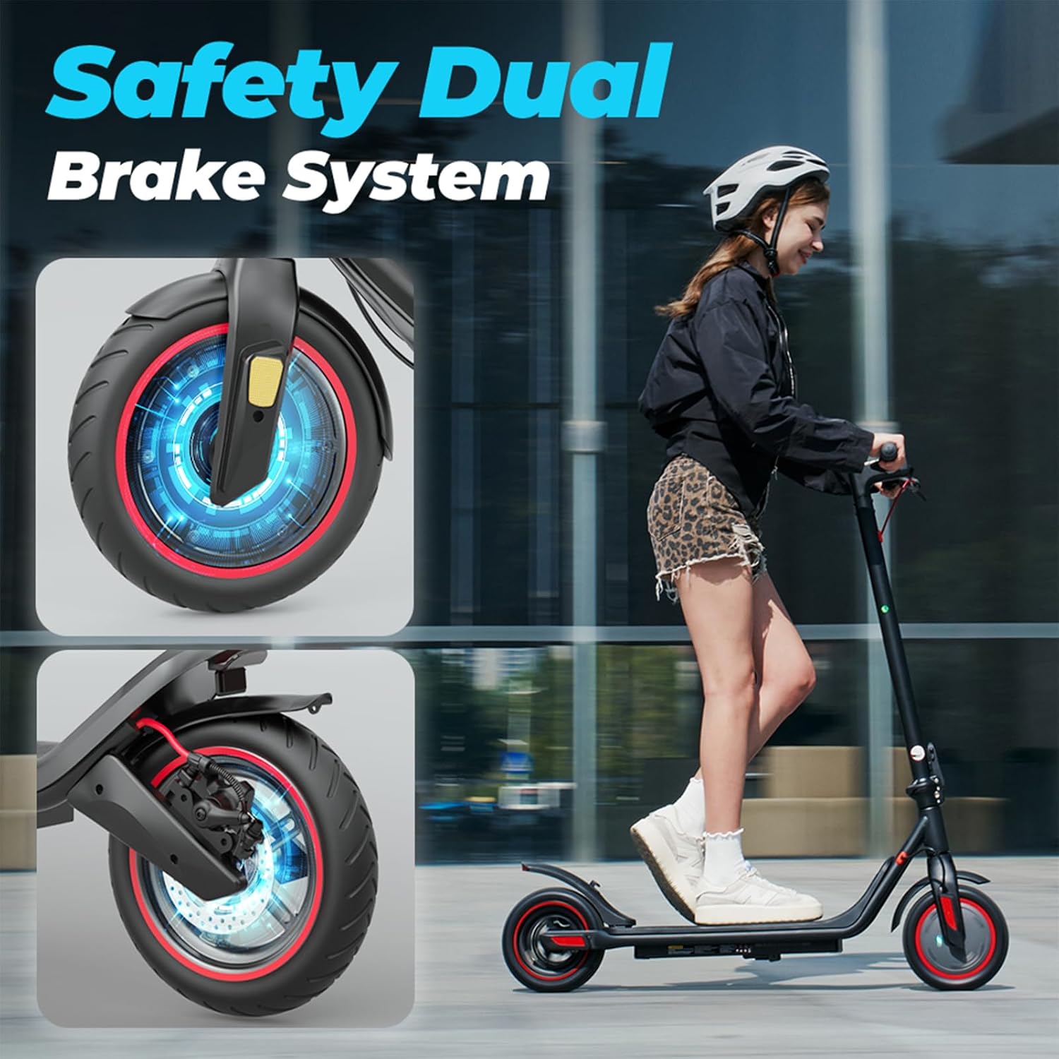 iScooter i8M wheel and brake detail