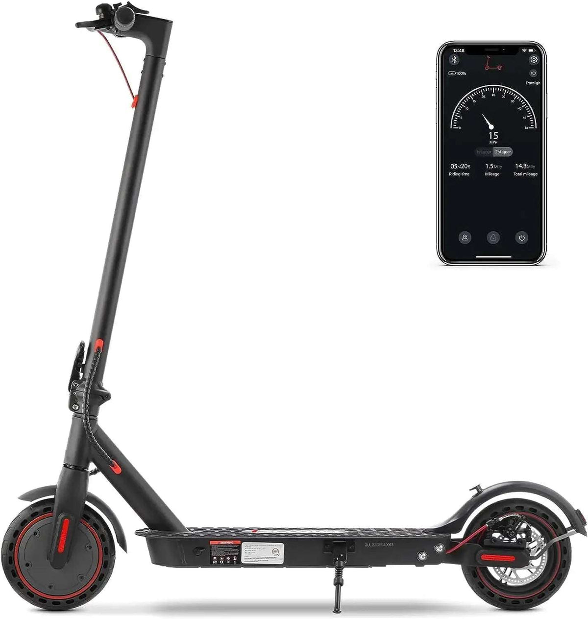 iScooter i9 electric scooter side view