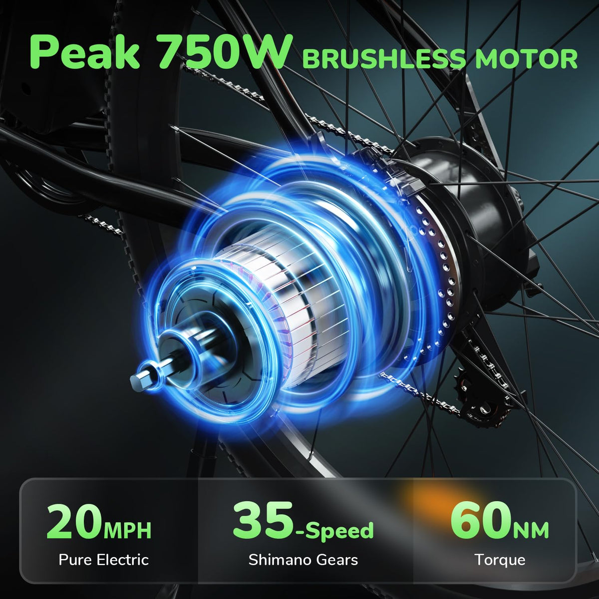 iSinwheel M10S long-range commuter e-bike alternate side view