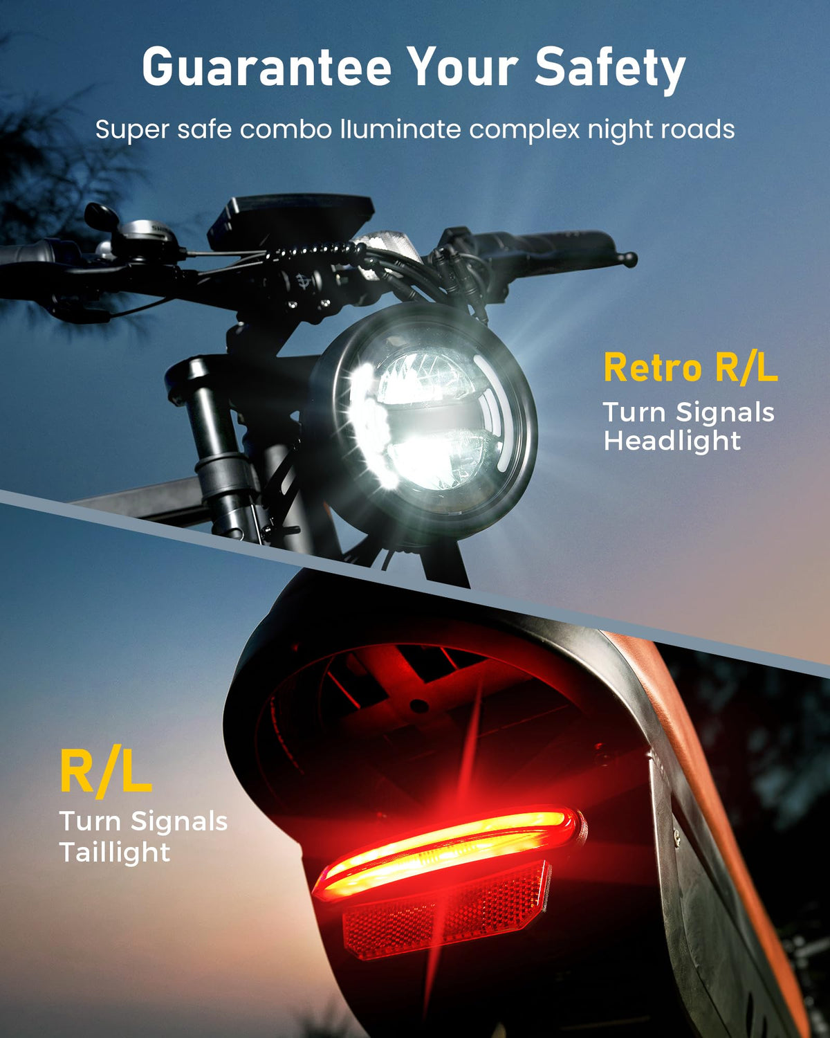 iSinwheel R6 1000W retro fat tire e-bike riding view