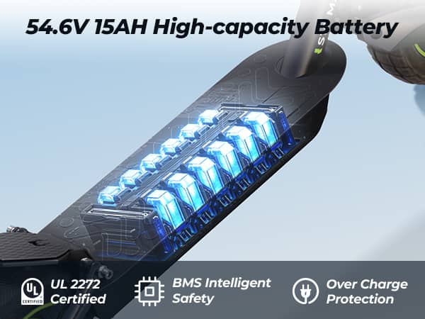 54.6V 15Ah battery pack for an electric scooter