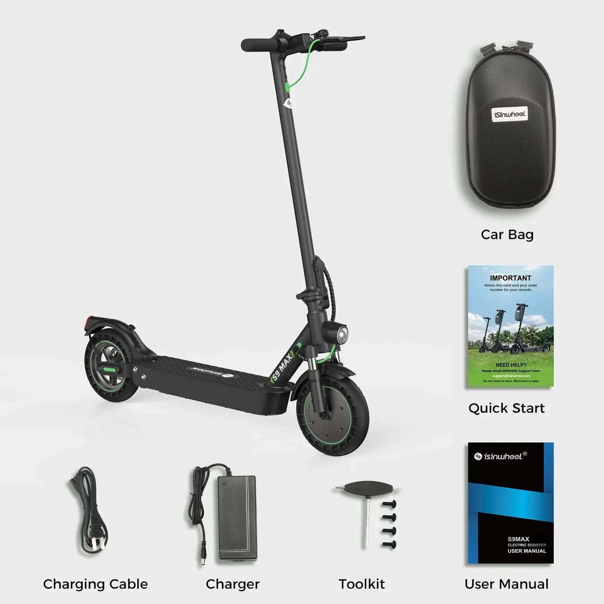 iSinwheel S9MAX folding hinge close-up
