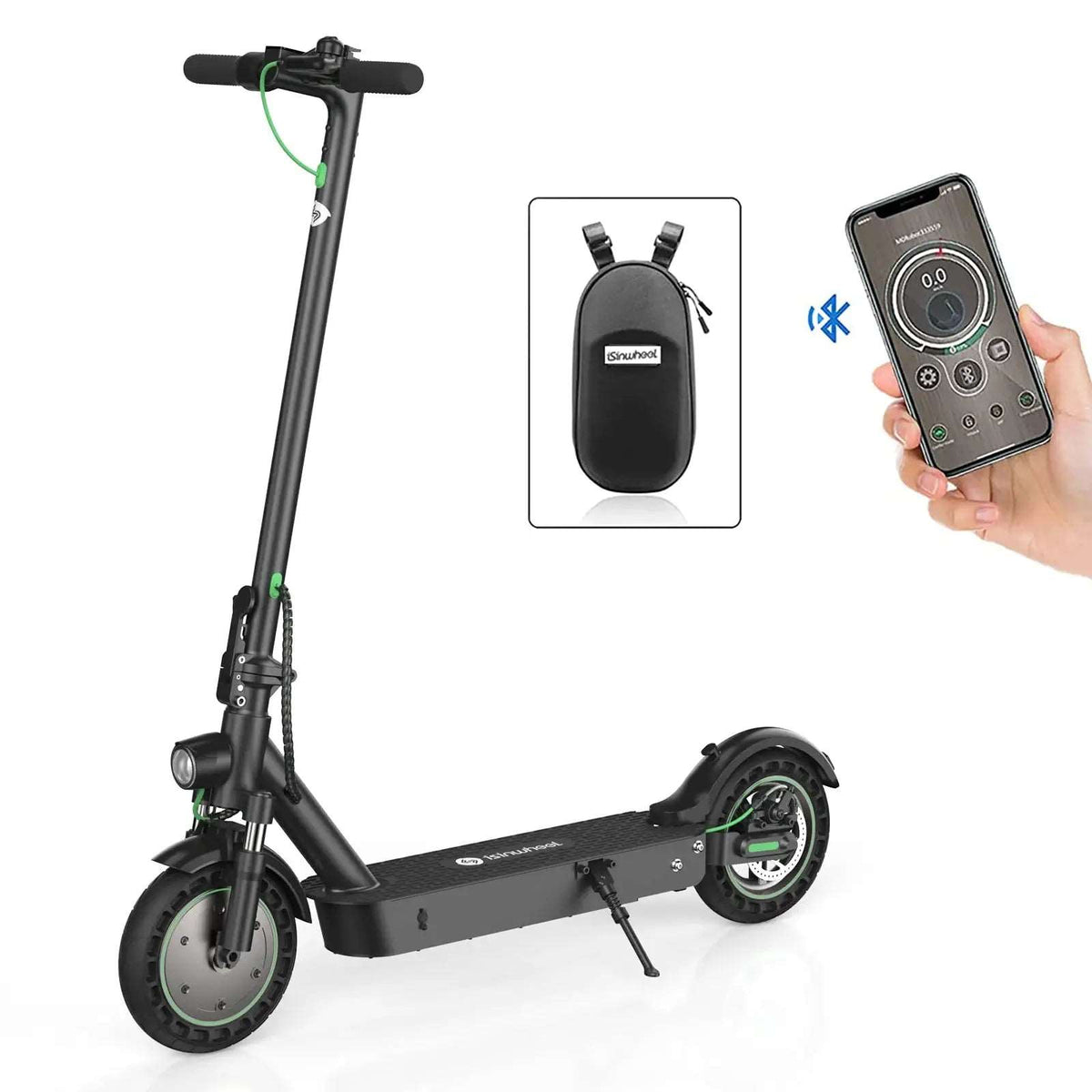 iSinwheel S9MAX scooter front three-quarter view