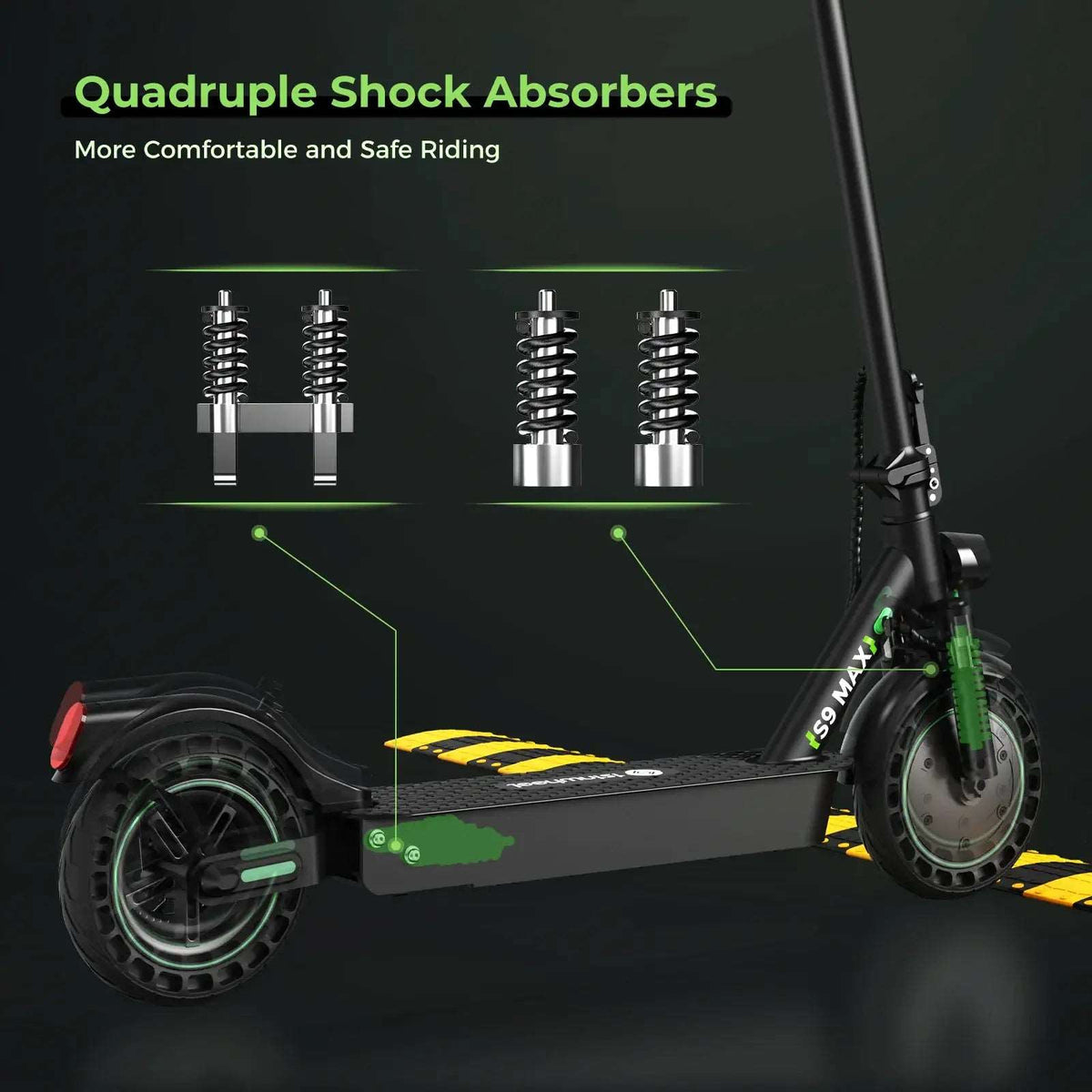 iSinwheel S9MAX scooter riding on pavement