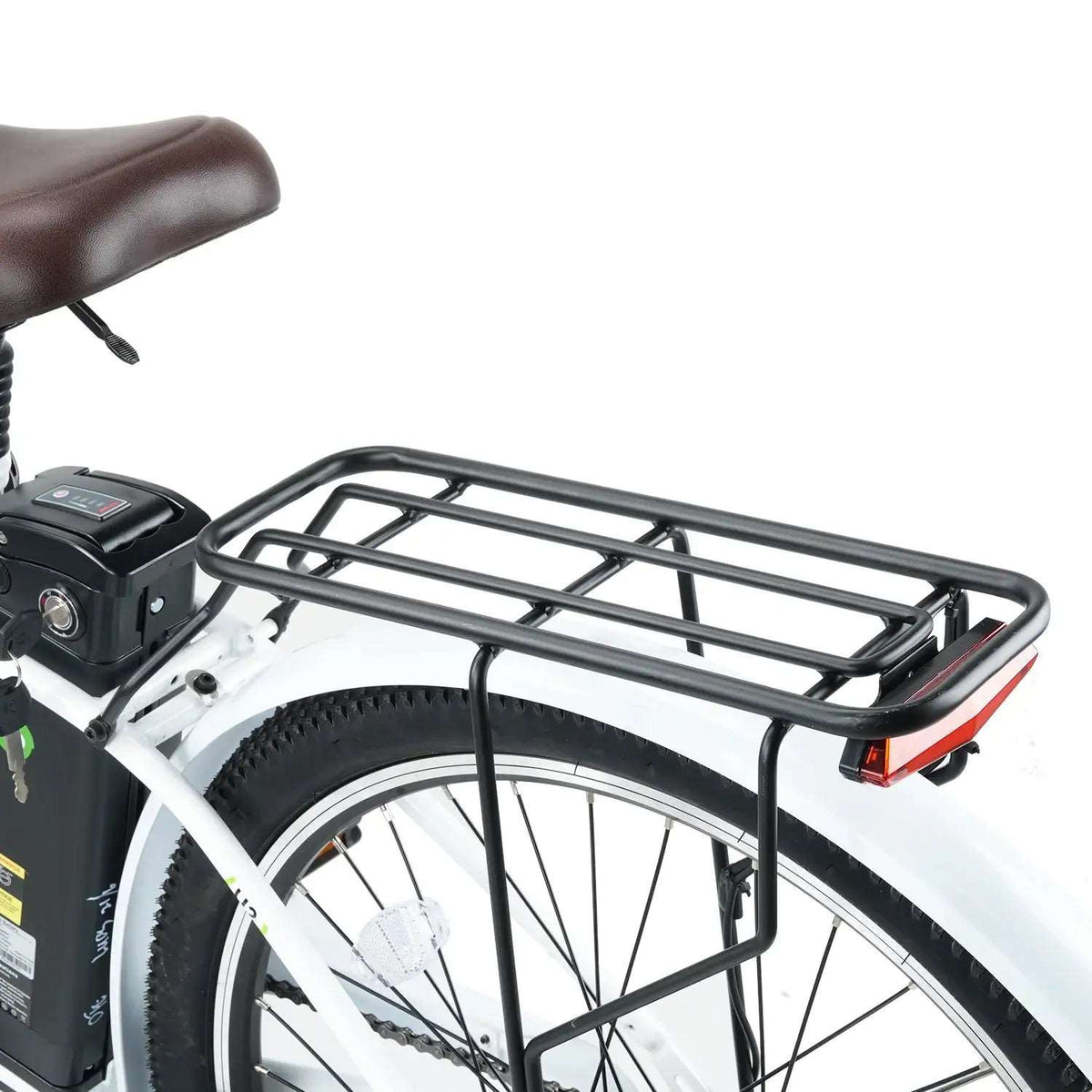 iSinwheel U2 saddle and rear rack detail