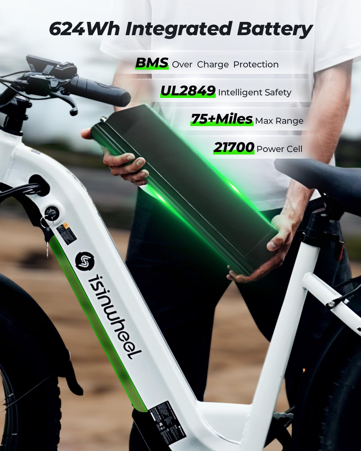 Isinwheel U8Plus Ultra 1500W fat tire e-bike main view