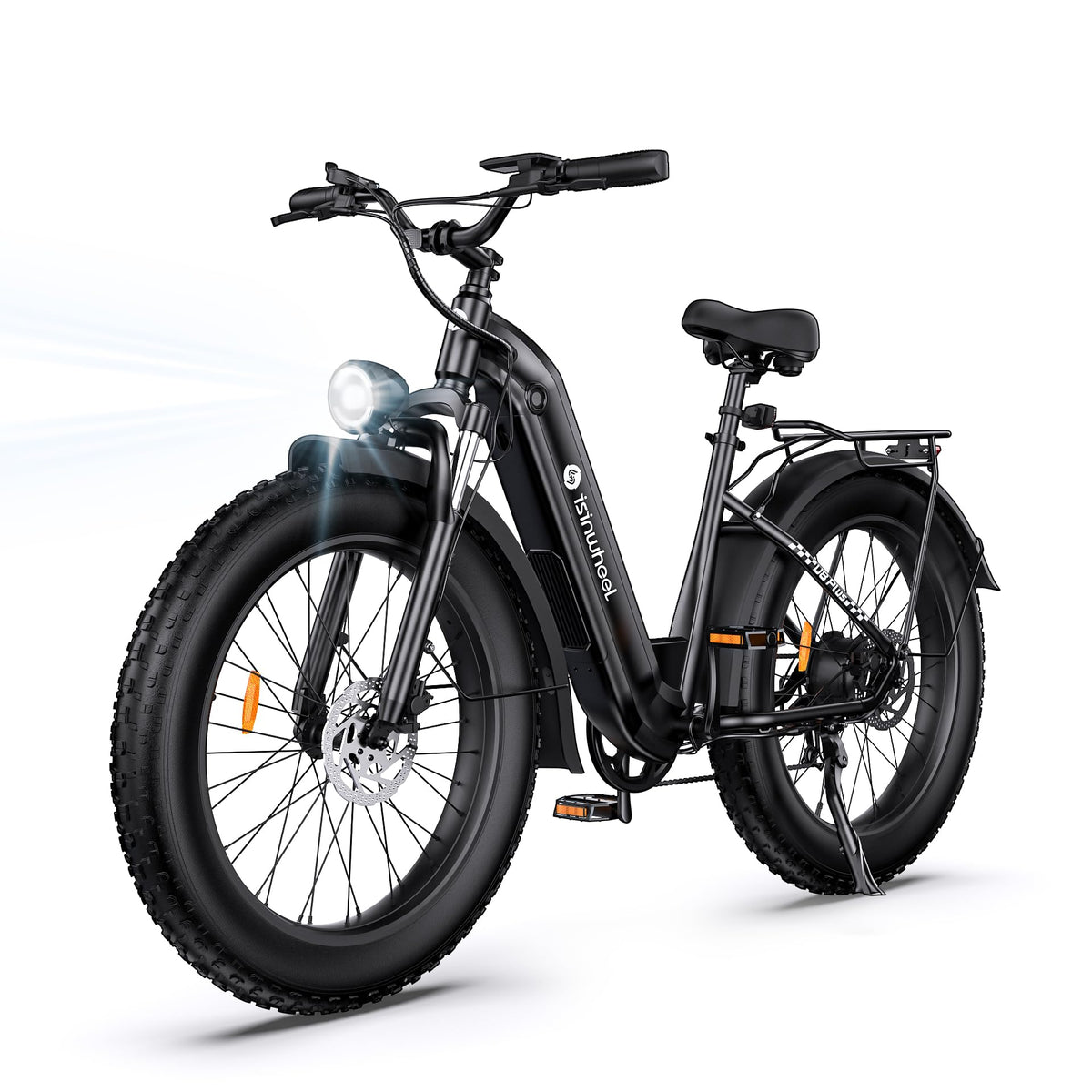 Isinwheel U8Plus ultra fat tire e-bike alternate side view