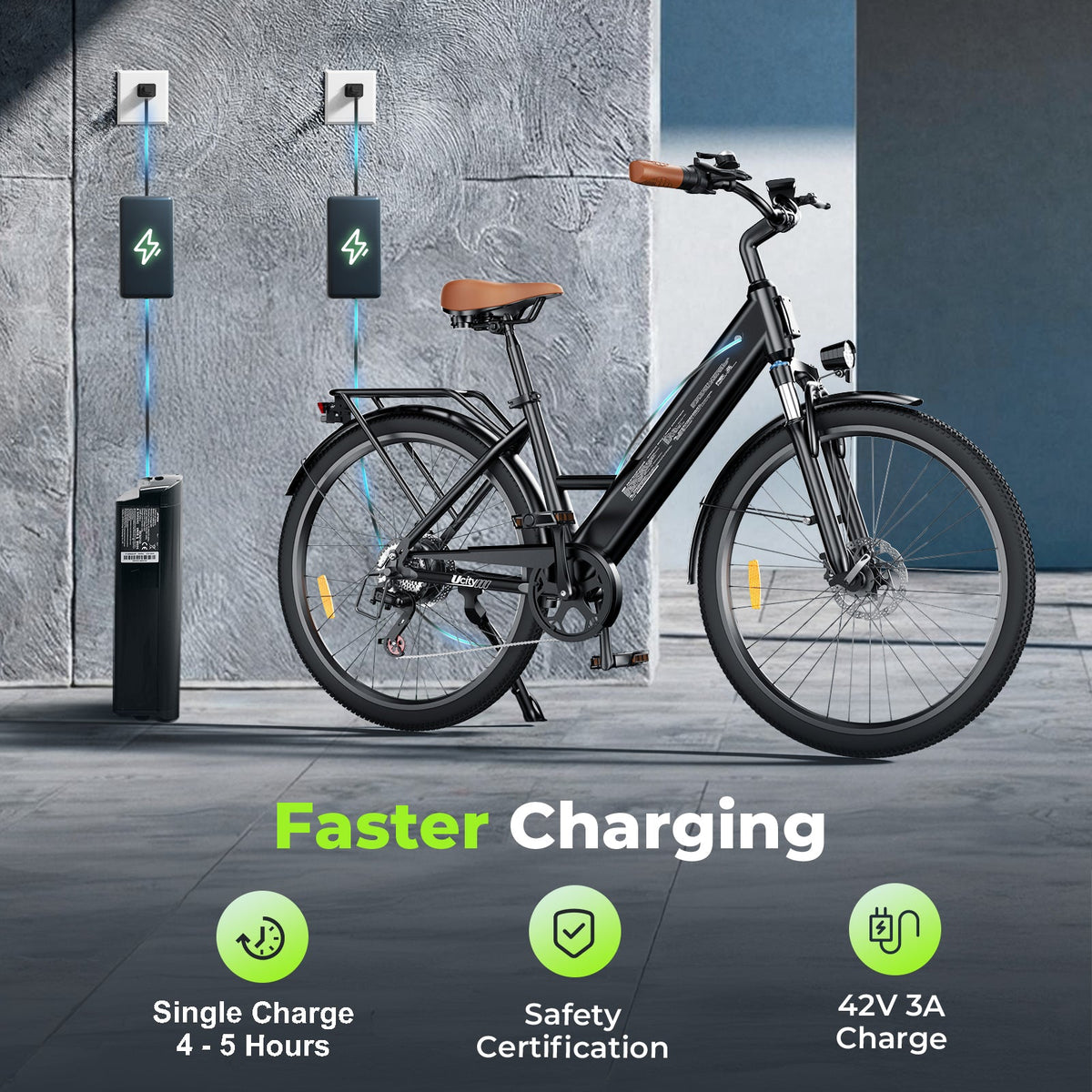 iSinwheel Ucitys front suspension electric bike Canada