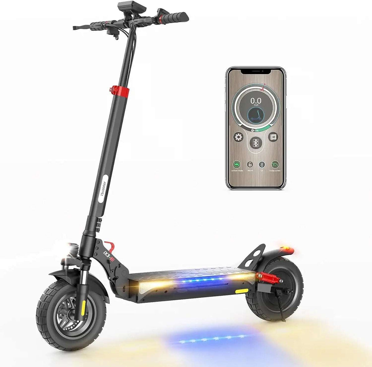iSinwheel X3 800W off-road scooter in a studio view