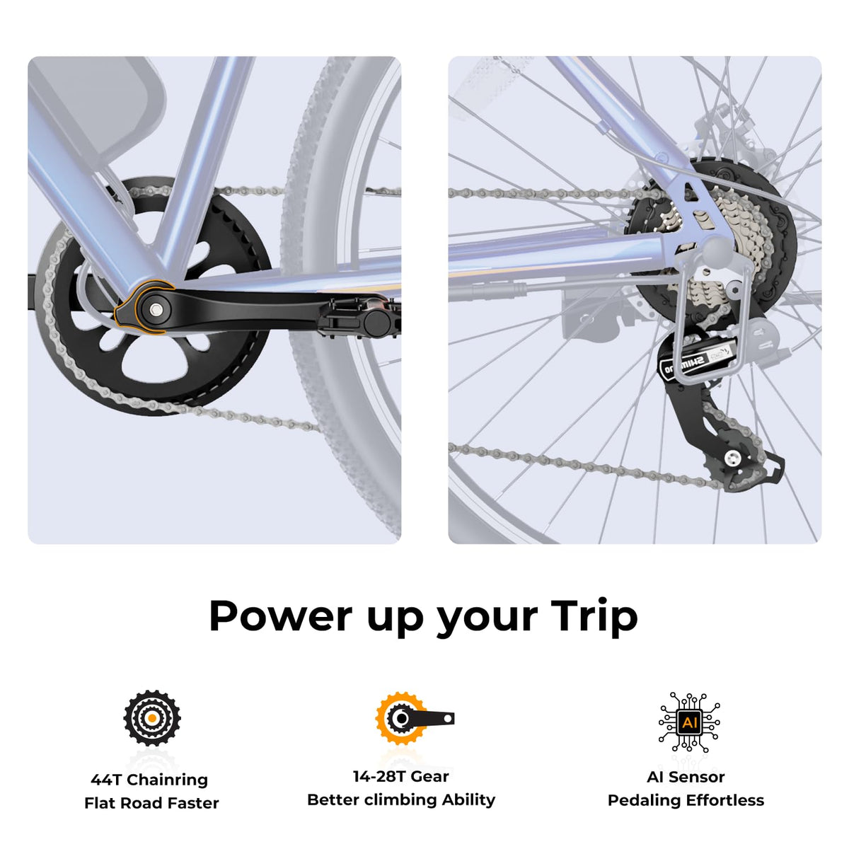 Jasion EB5 front 3/4 angle showing upright commuter handlebar position