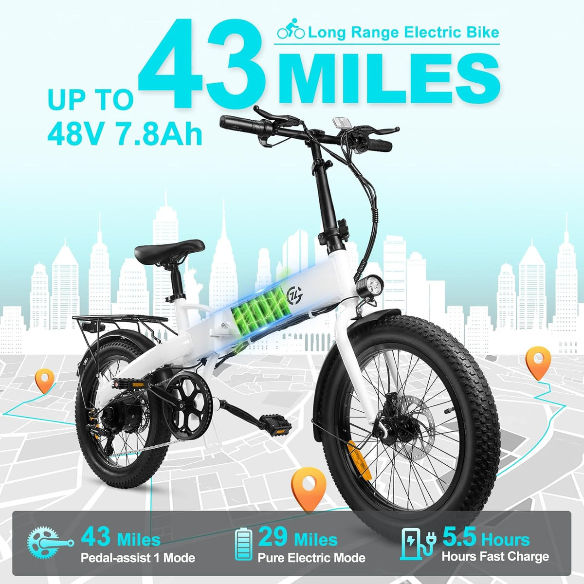Jasion EB7 handlebar and display detail