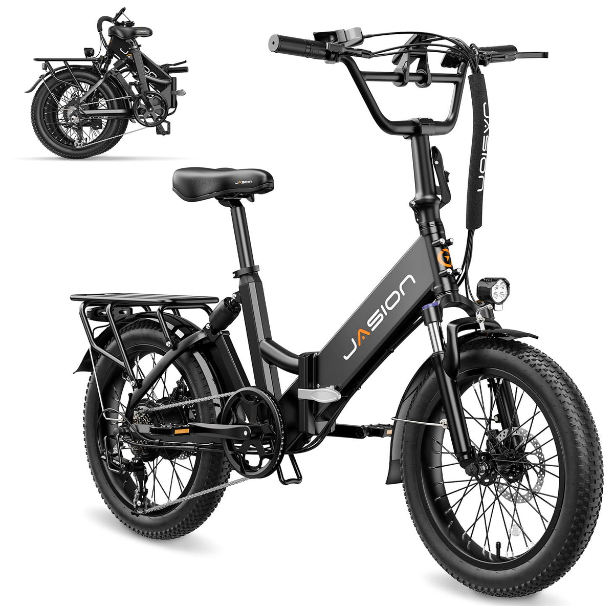 Jasion EB7 ST folding bike from the front