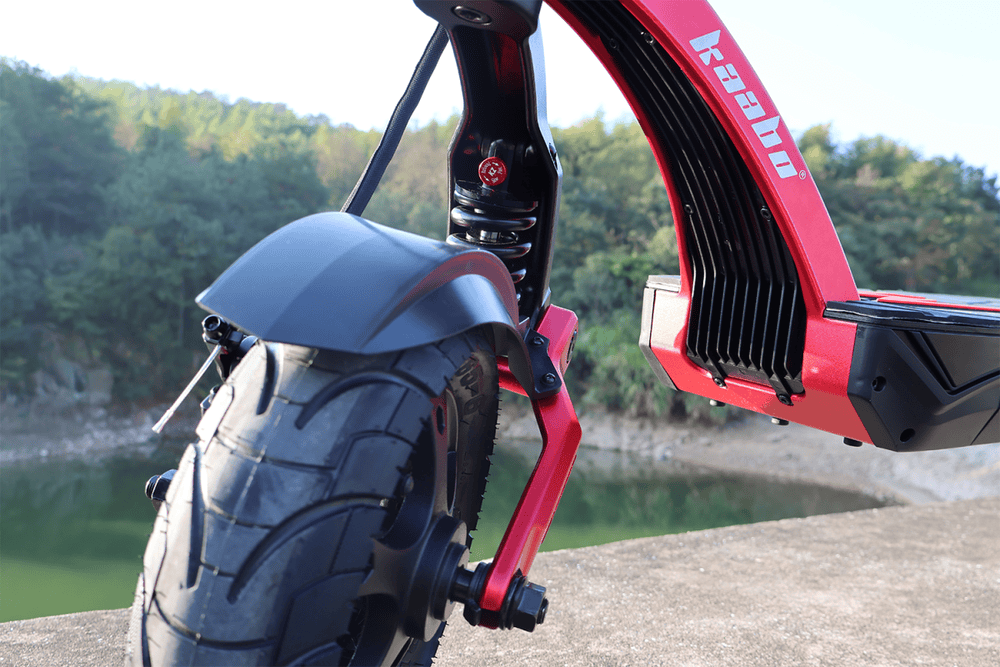 Kaabo Mantis X Pro suspension close-up