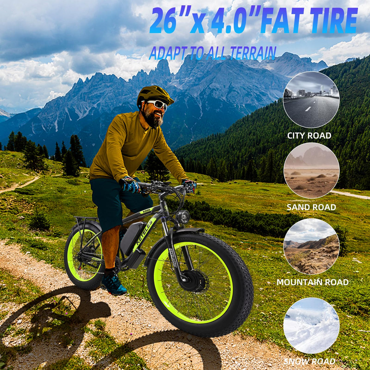 KETELES K800 electric bike Canada wheel detail