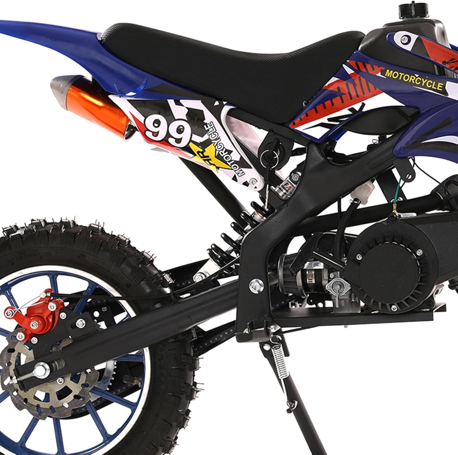Lamphle 49cc mini dirt bike Canada handlebar detail