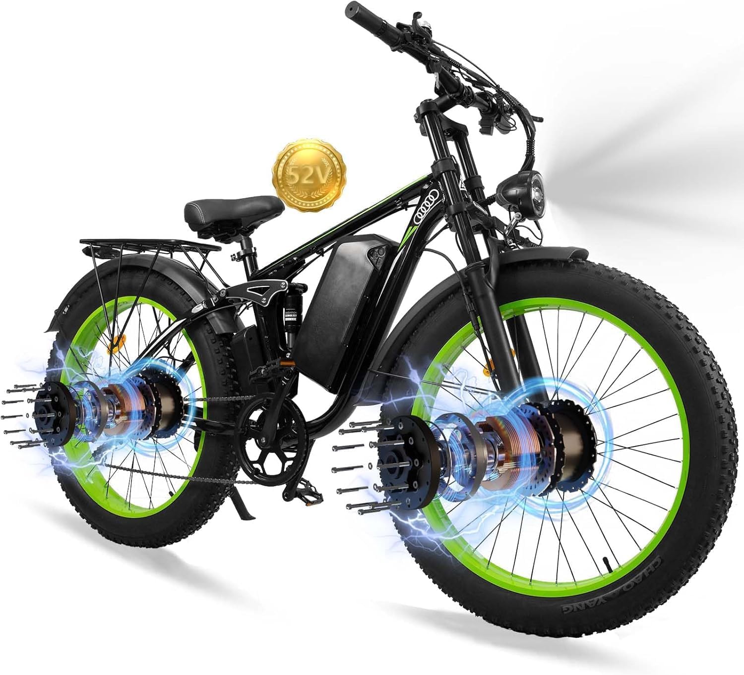LONG SENG E68 dual motor electric bike Canada rider scene