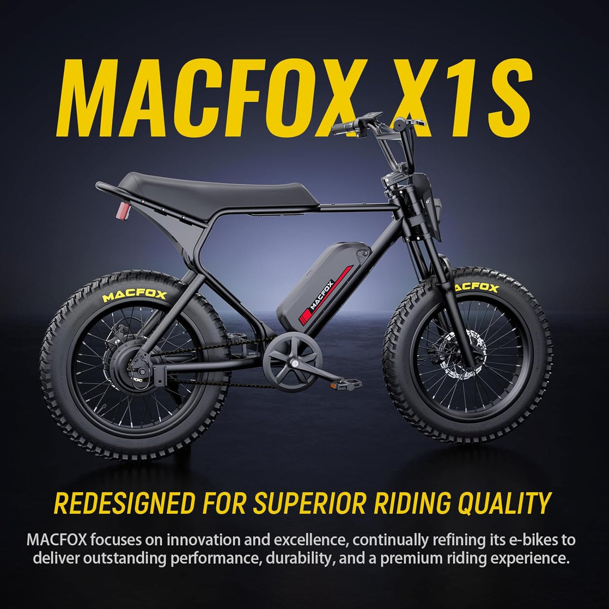 Macfox X1S electric bike side profile
