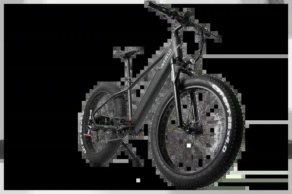 Maui ARES electric fat bike in black, front angle