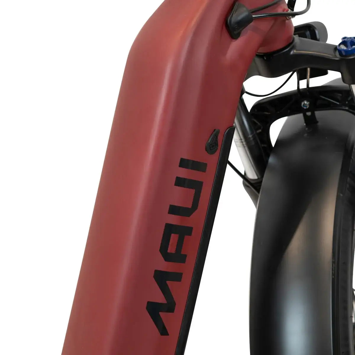 Final studio angle of the Maui Fat Bronte step-thru bike